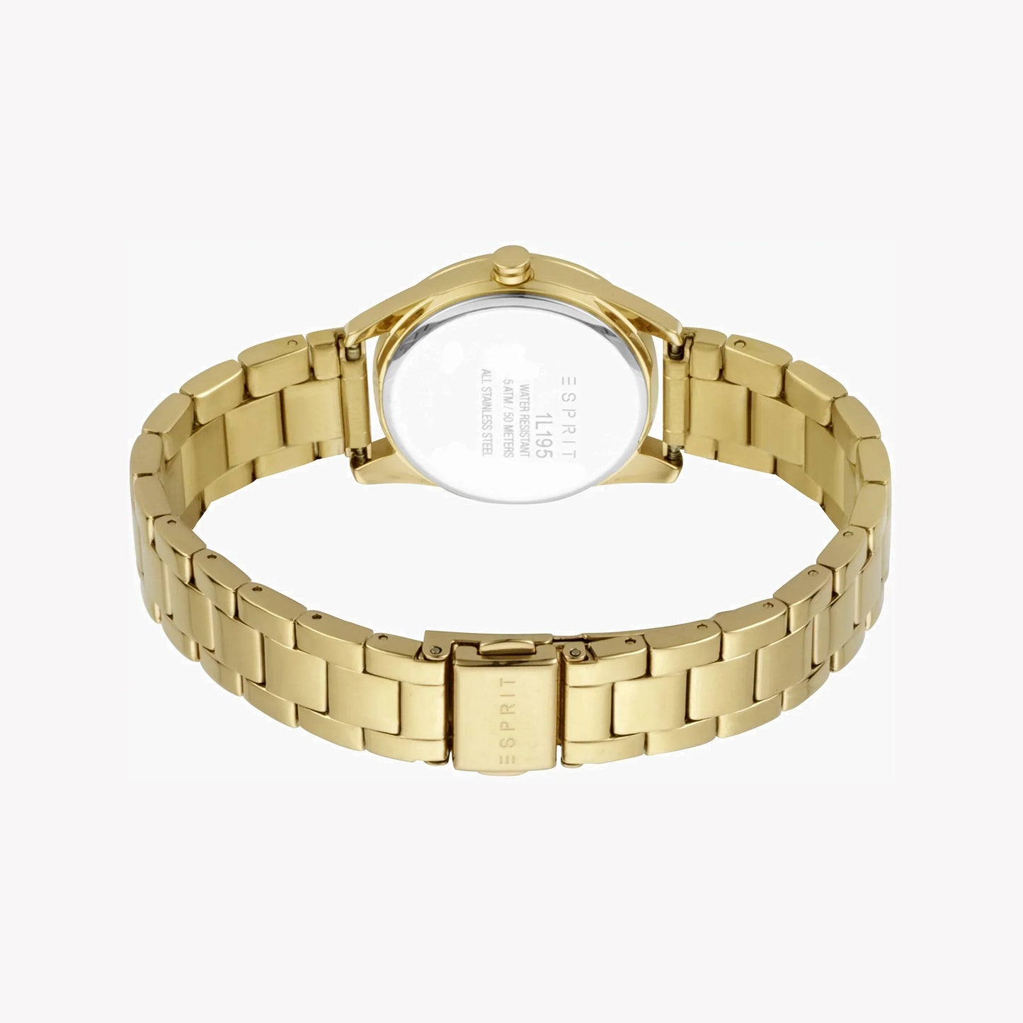 Esprit Women's Gold Stainless Steel Watch, Silver Dial | ES1L195M0085
