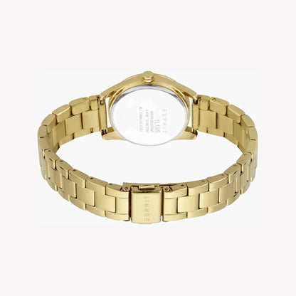 Esprit Women's Gold Stainless Steel Watch, Silver Dial | ES1L195M0085