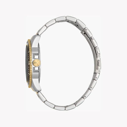 Just Cavalli Men's Two Tone Stainless Steel Watch, Black Dial | Jc1g246m0085