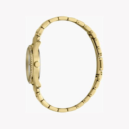 Esprit Women's Gold Stainless Steel Watch, Silver Dial | ES1L195M0085