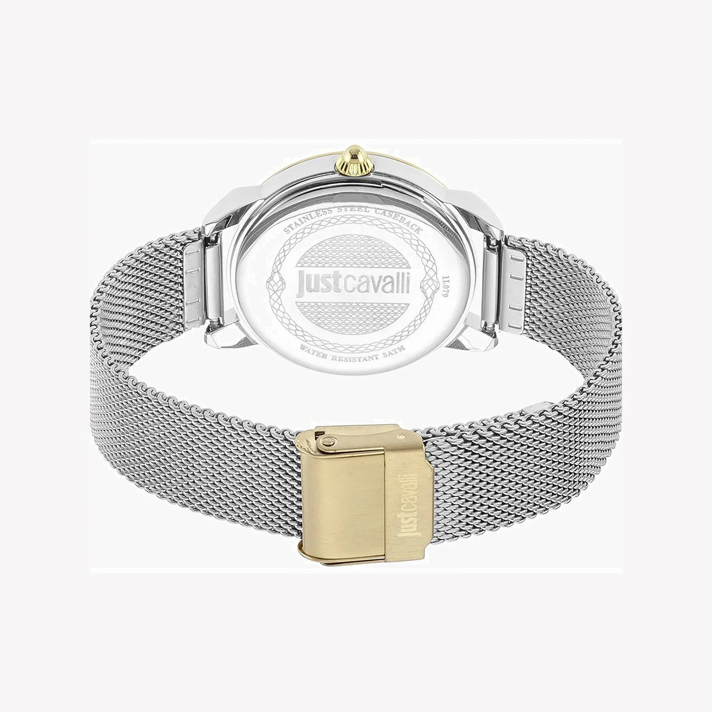 Just Cavalli Women's Silver & Gold Watch, Elegant Design | Jc1l079m0085