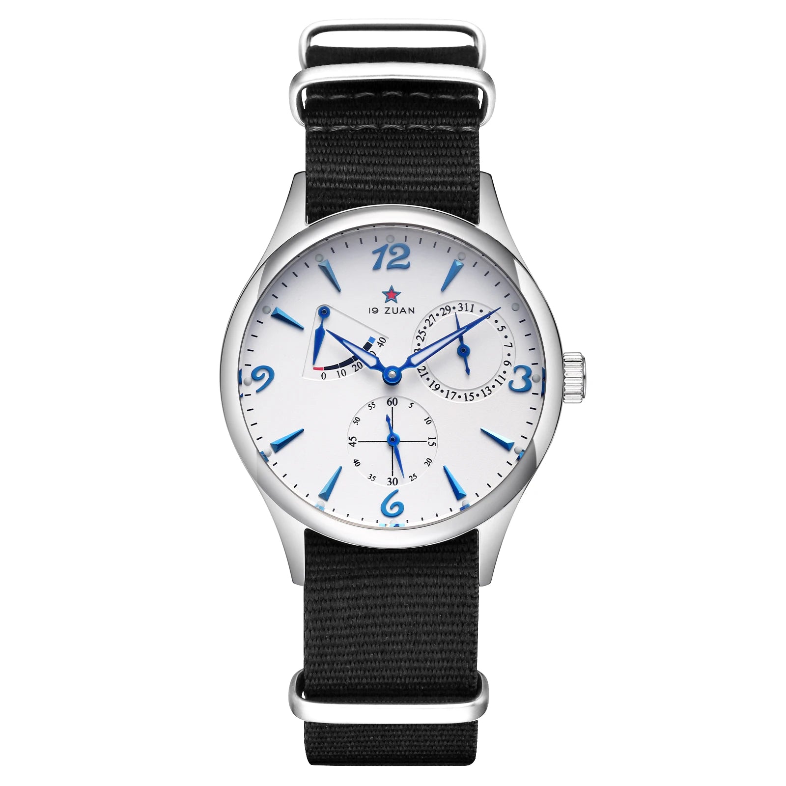 Mens Pilot Automatic Mechanical Watch Seagull ST17 Sapphire Crystal Waterproof Retro Style