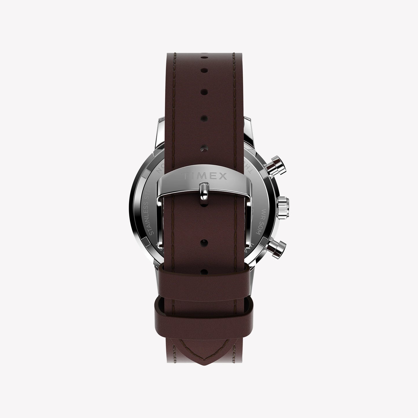 TIMEX Men's Stainless Steel, Brown Leather | TW2W10200