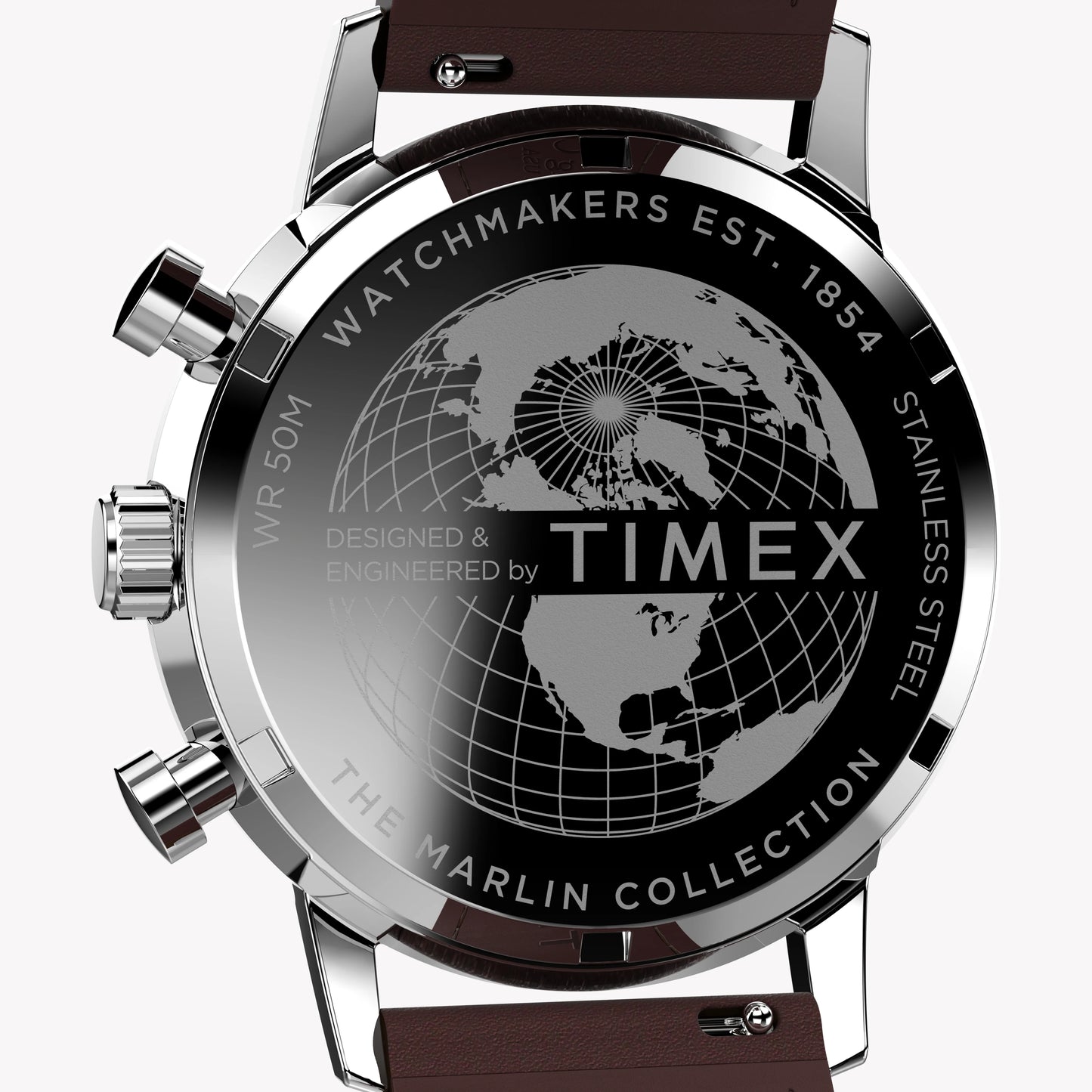 TIMEX Men's Stainless Steel, Brown Leather | TW2W10200