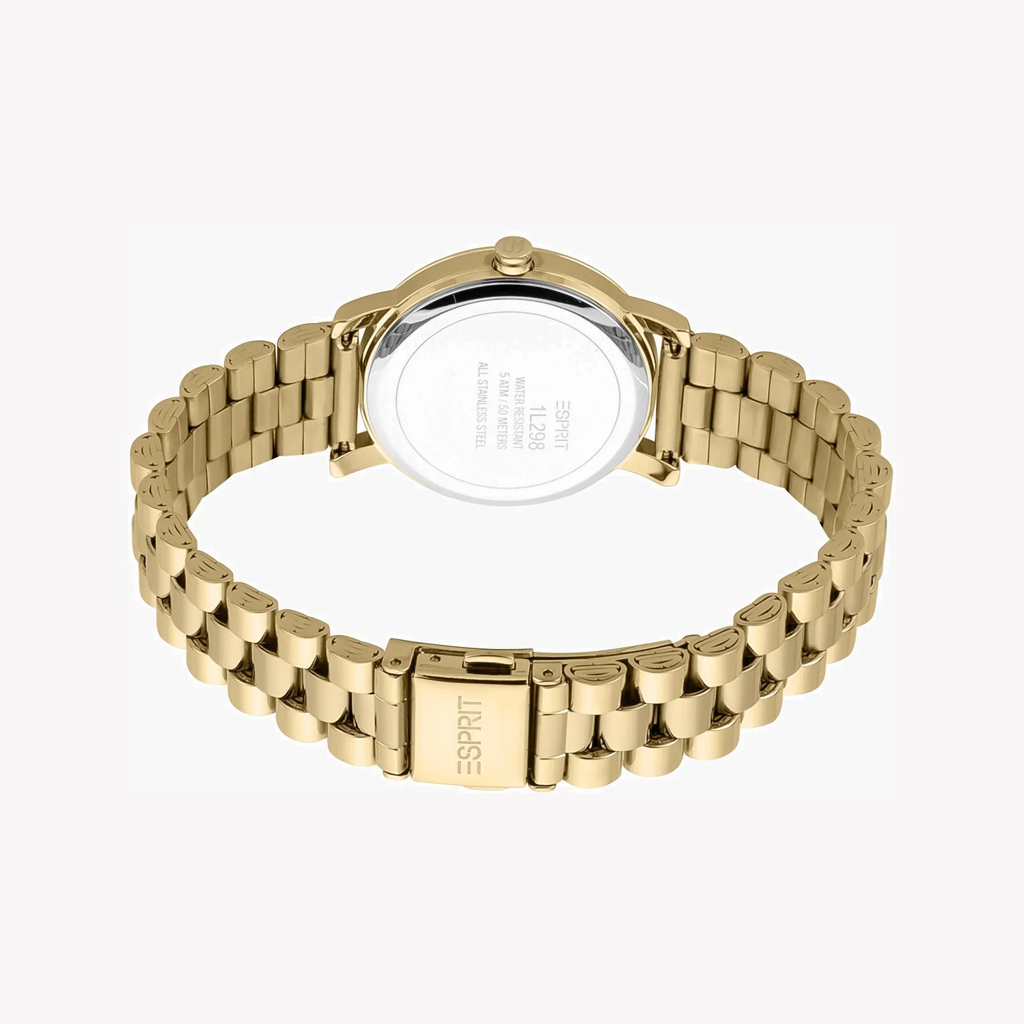 Esprit Women's Gold Stainless Steel Watch, Silver Dial | Es1l191m0015